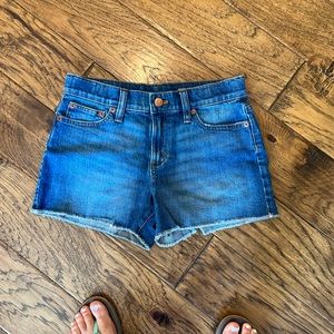 J. Crew Girls jean cutoff shorts
